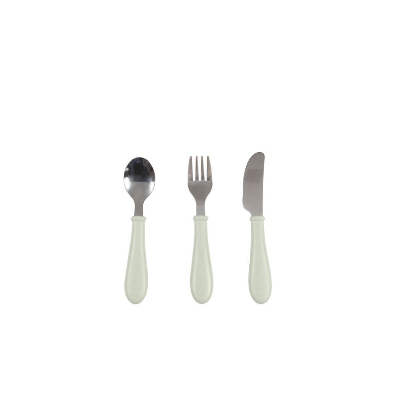 Beaba Bestek Inox Grijsgroen - 3 stuks