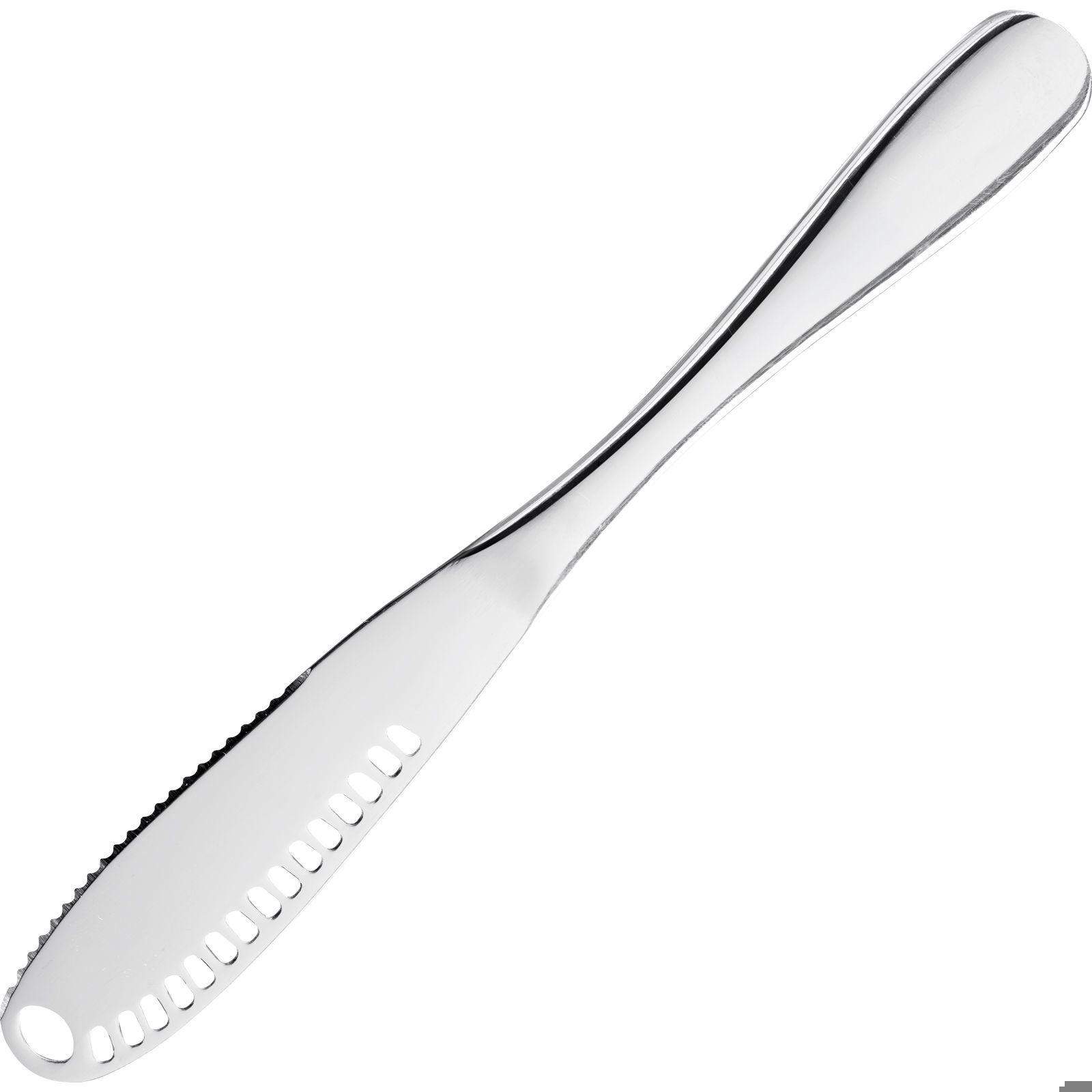 Westmark Botermes 15cm 2 stuks - RVS - Gekarteld - met Sleufstructuur voor Boterkrullen