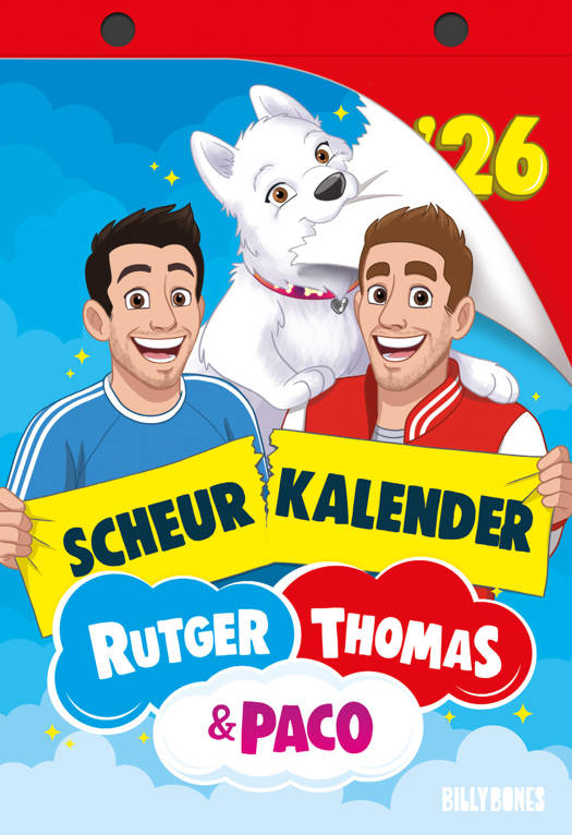 Scheurkalender 2026 - Rutger, Thomas & Paco 