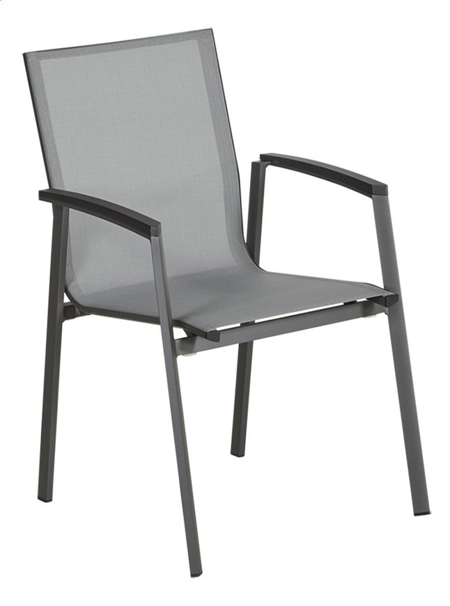 Ocean Bondi Tuinstoel Aluminium Antraciet - Grijs - Stapelbaar