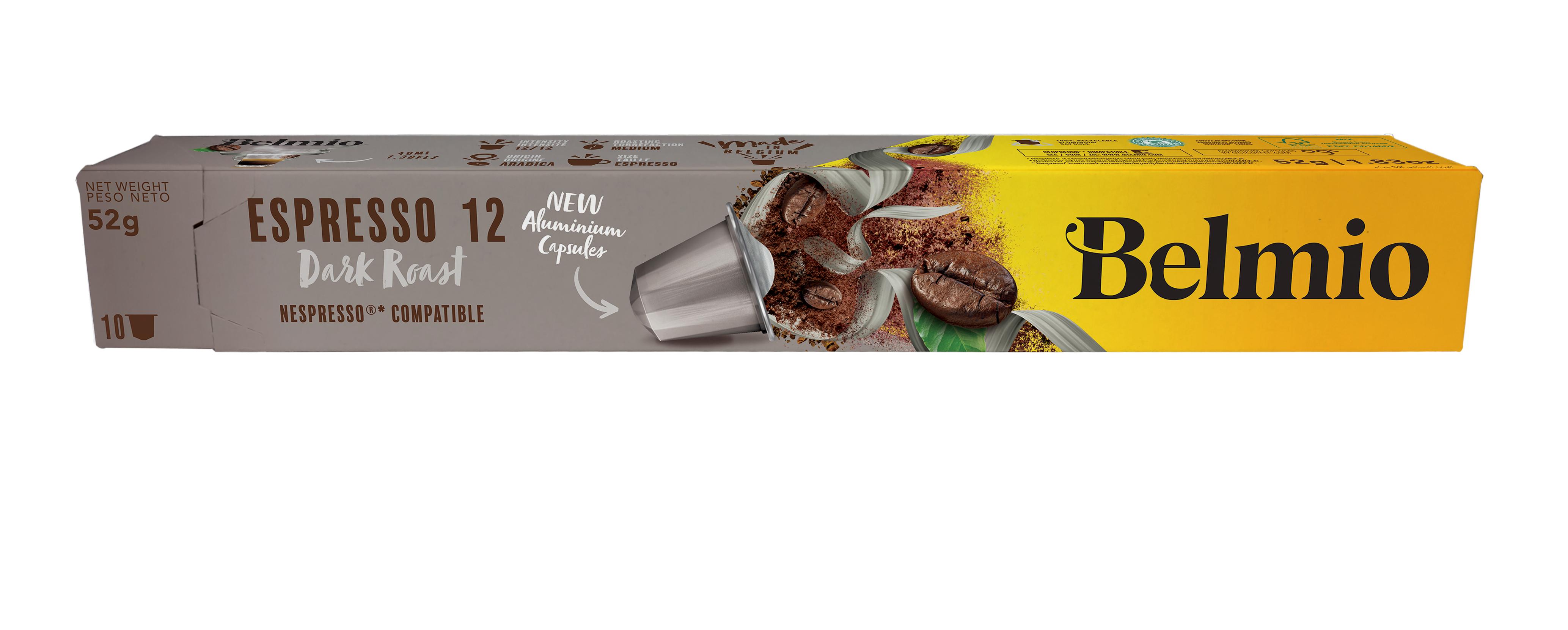Belmio Espresso Extra Dark Roast 10stuks aluminium Nespresso Compatible capsules