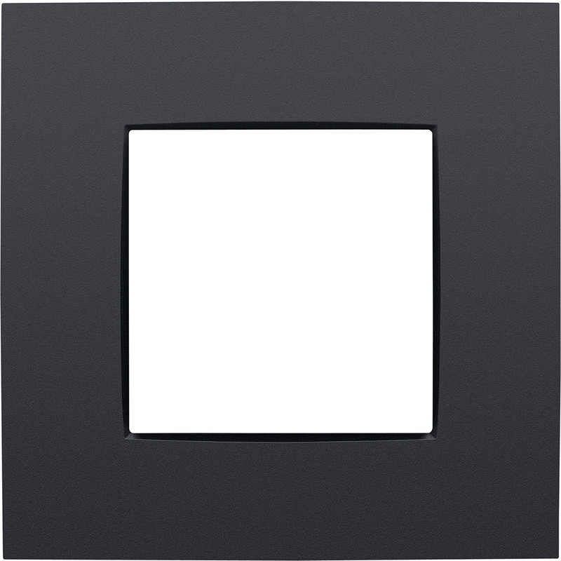 Niko Intense Afdekplaat enkelvoudig Antraciet