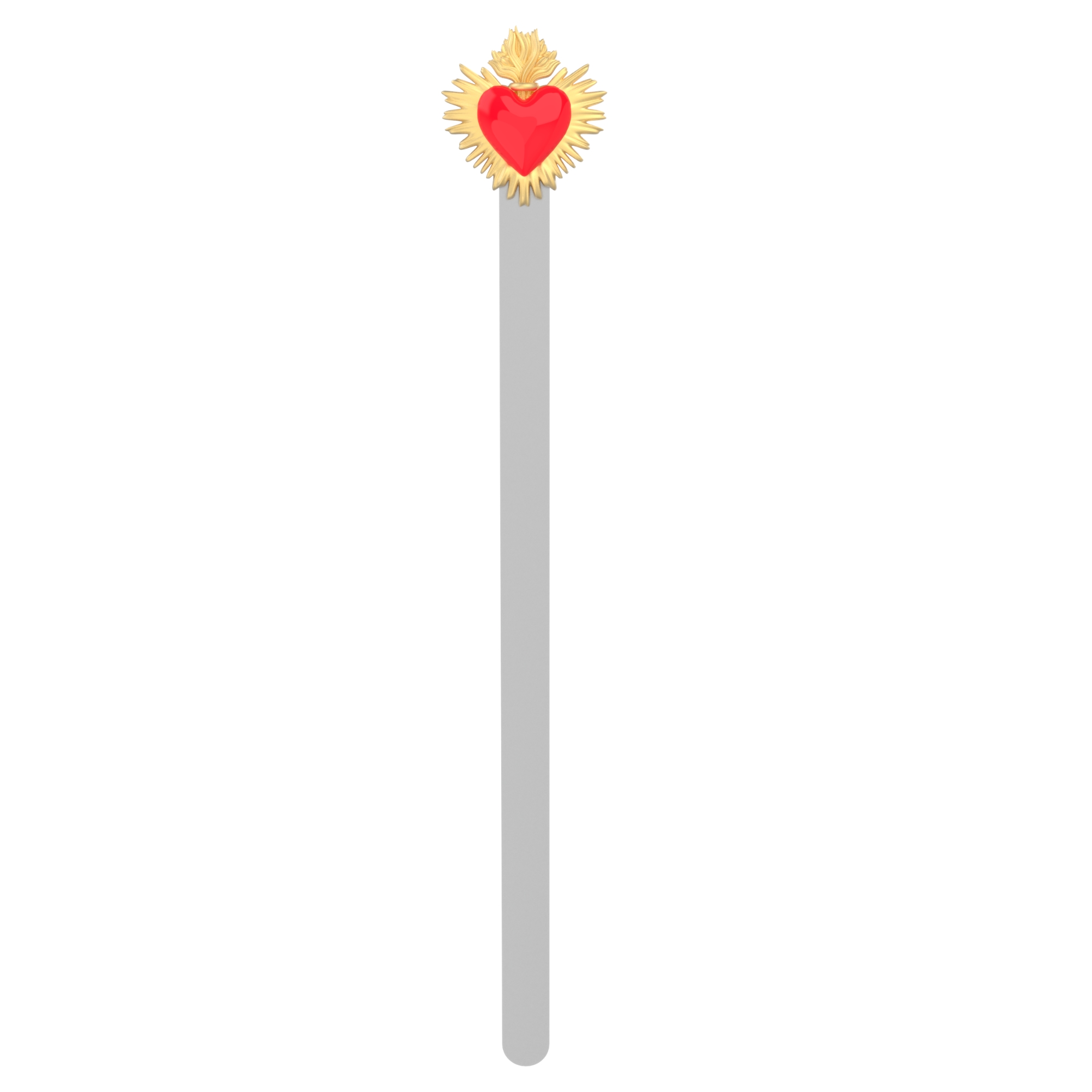 Chocli Bladwijzer Sacral Heart - Pearl Gold/Red