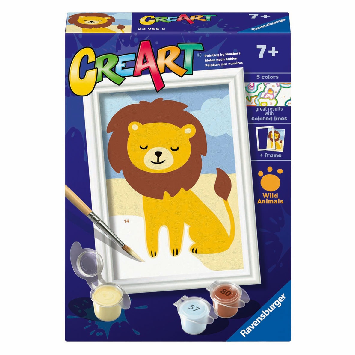 CreArt -  Serie F - Schilderen op nummer Leeuw