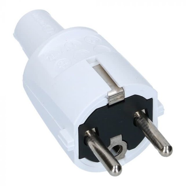 Huppertz Stekker PVC Wit 16A