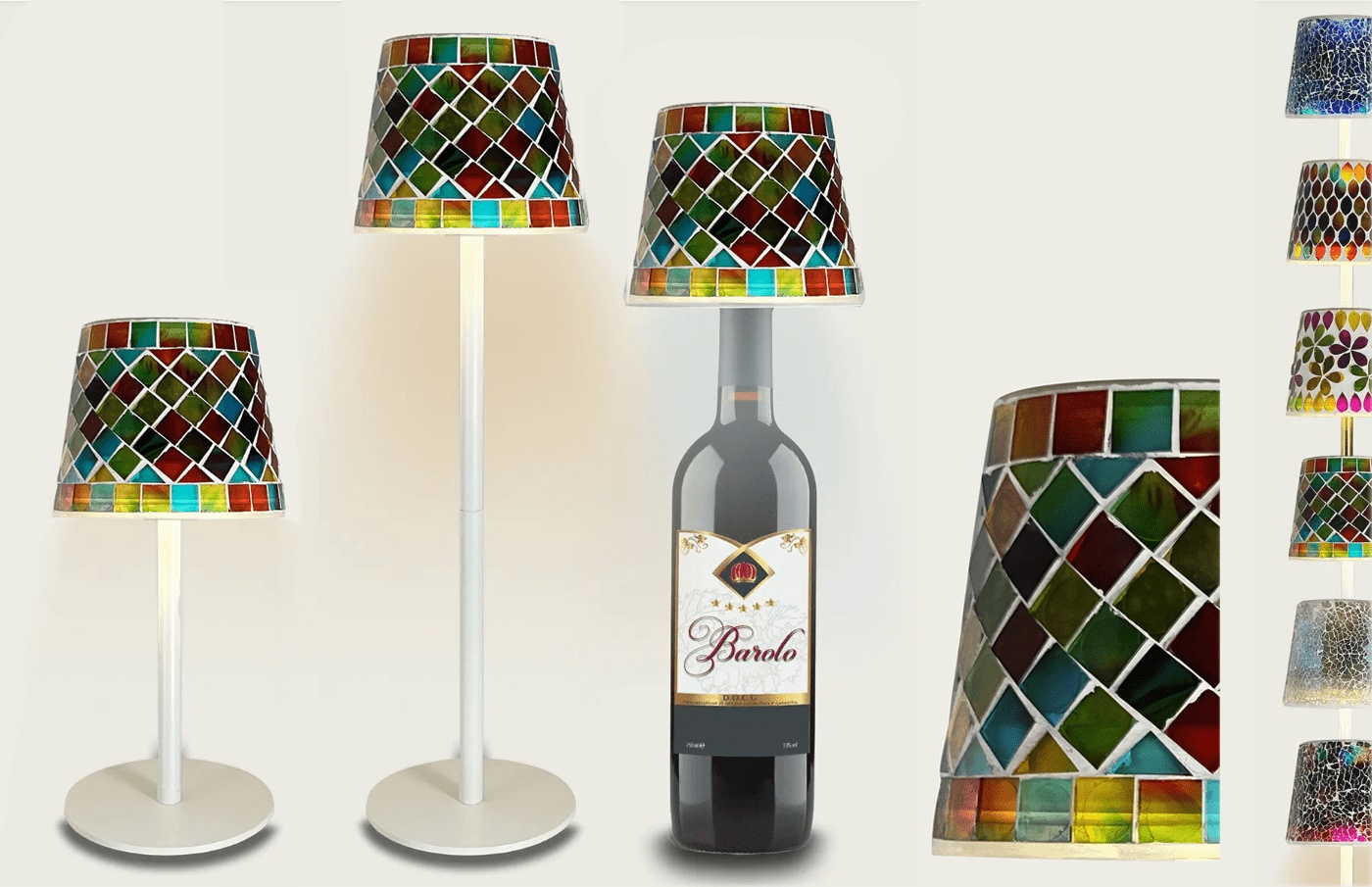 Arca Italy Tafellamp LED Bolzano - Dimbaar - met Fles Adapter