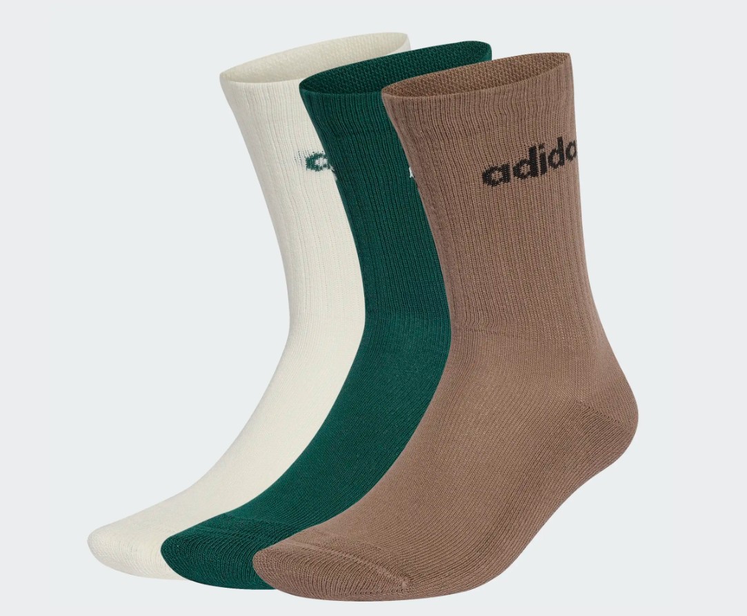 Adidas Sokken Adults Crew 6 paar Logo Ivory Green Brown