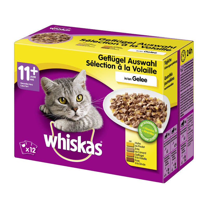 Whiskas Poultry 11+ Pouch 12x 85 g