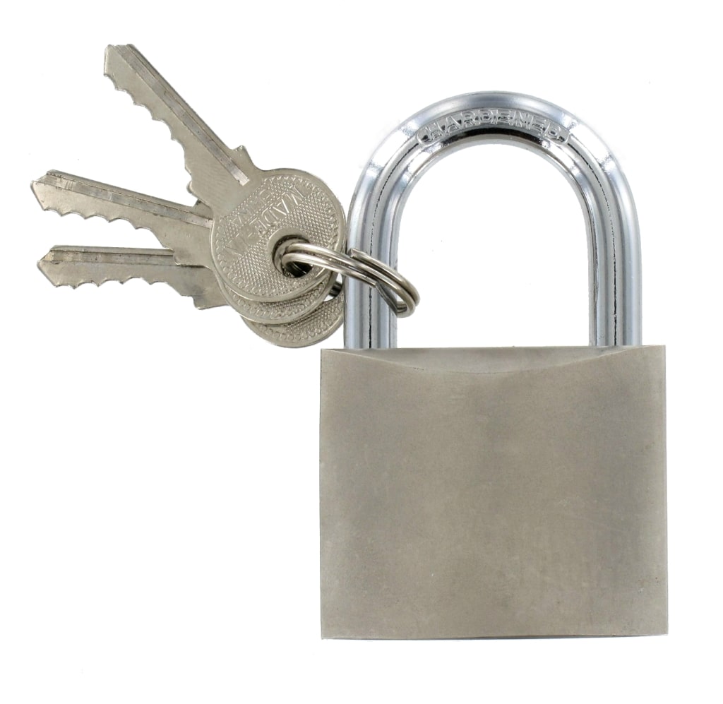 WorkPlus Hangslot 30 mm wp vernikkeld met 3 sleutels - 78033