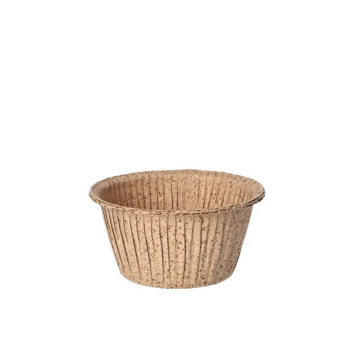 PapStar Bakvorm Papier 20 stuks diameter 5 cm - Naturel