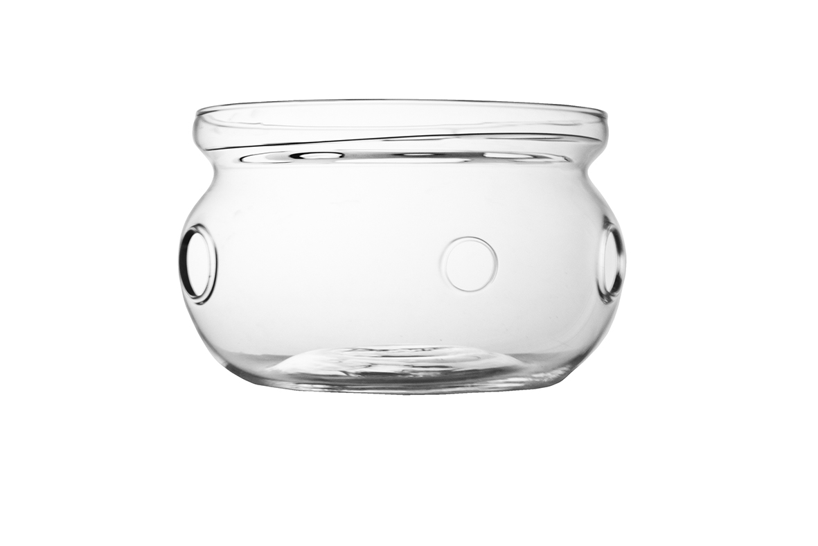 Bredemeijer Schotelverwarmer Verona - Enkelwandig Glas - met Theelicht (excl.)