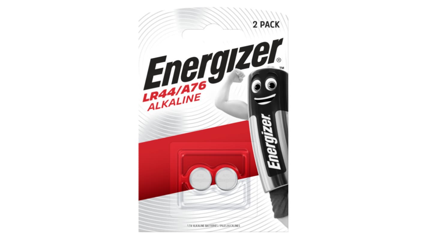 Energizer Knoopcelbatterij - LR44/AG13/A76 - 2 Stuks