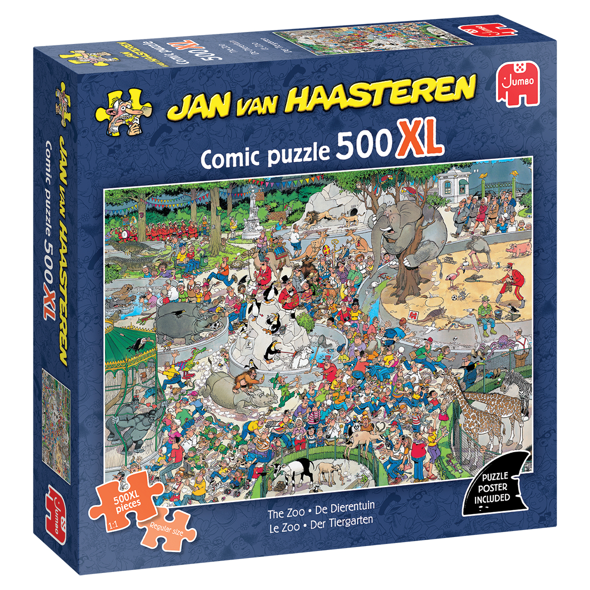 Jan van Haasteren - De Dierentuin Puzzel 500XL stuks