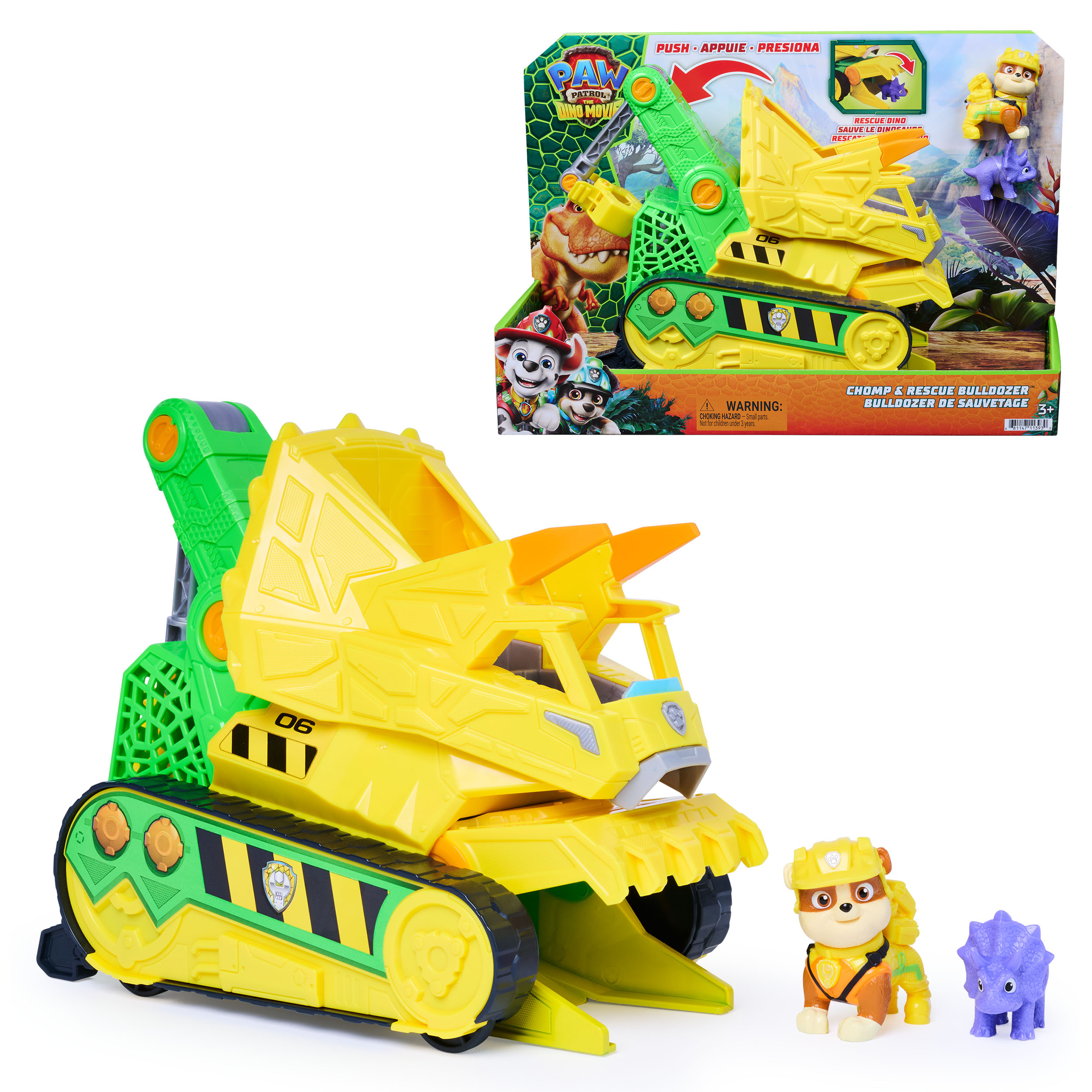 Paw Patrol - Dino Movie - Rubble's Chomp and Rescue Vehicle