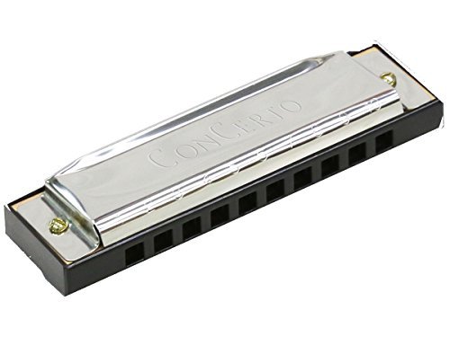 Mondharmonica Metaal/Hout 10 Noten