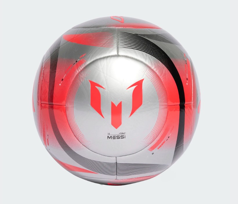 Adidas Voetbal Messi CLB Silver/Red/Black - 5