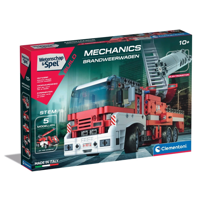 Clementoni Mechanica Laboratorium Grote Gemotoriseerde Brandweerwagen