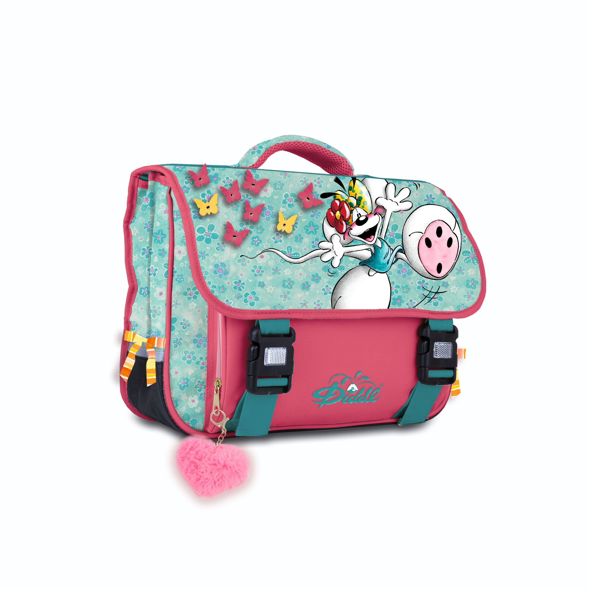 Diddl Boekentas Blauw 34x14x39 cm Diddl Boekentas Blauw 34x14x39 cm