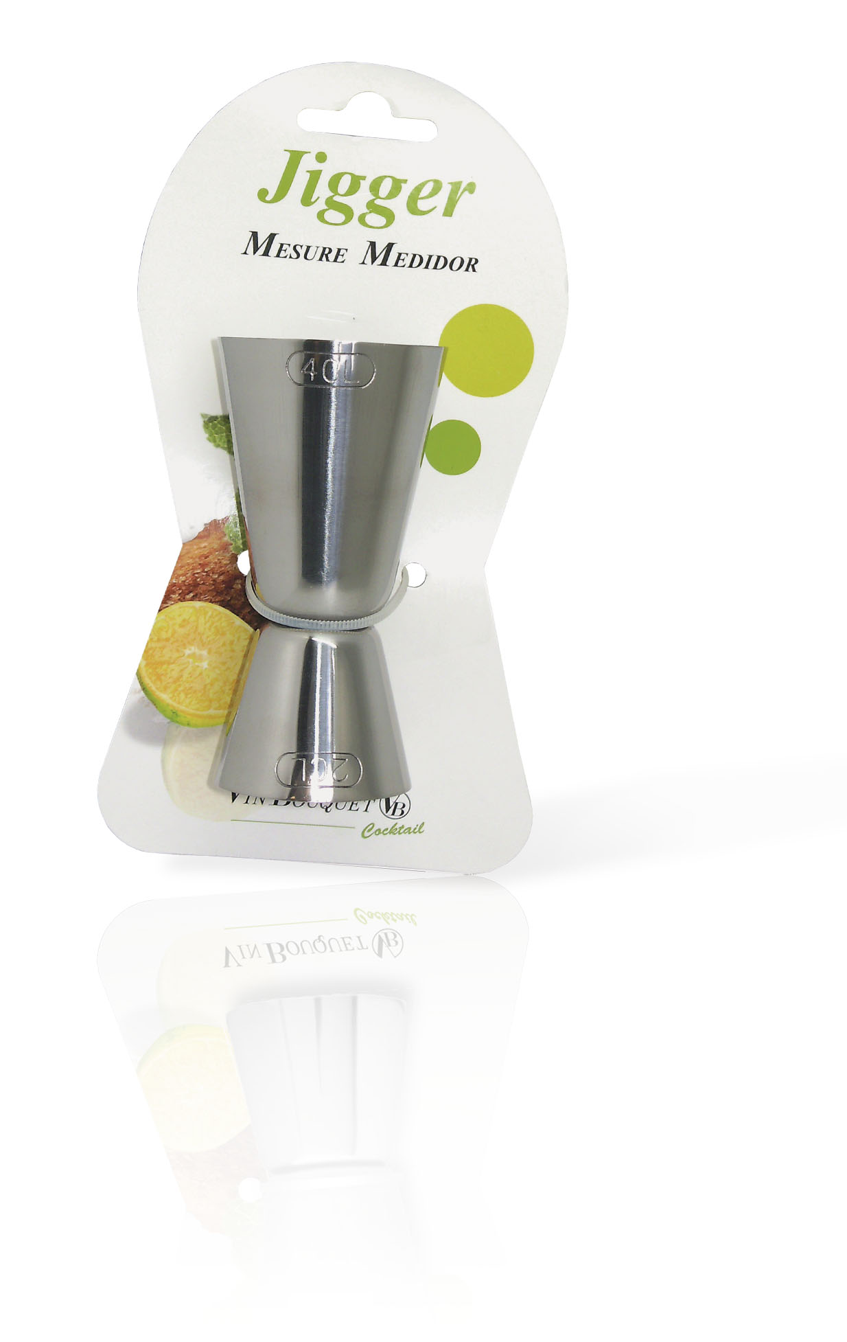 Vin Bouquet Barmaatje Inox 25/50ml - Jigger