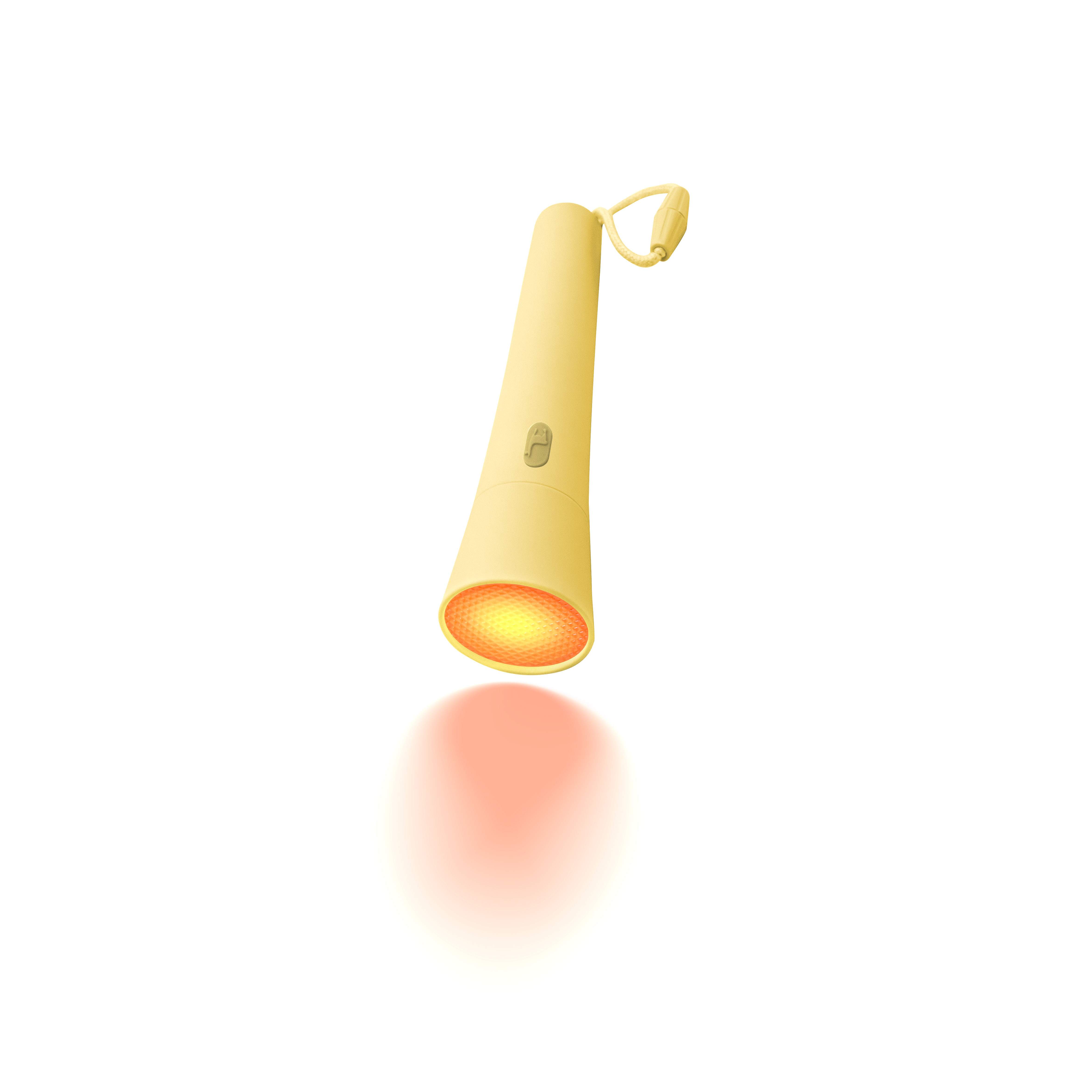 Lalarma Zaklamp Dimfunctie - 4 Kleuren Licht - Geel - USB-oplaadbaar - 15cm - Ledlicht