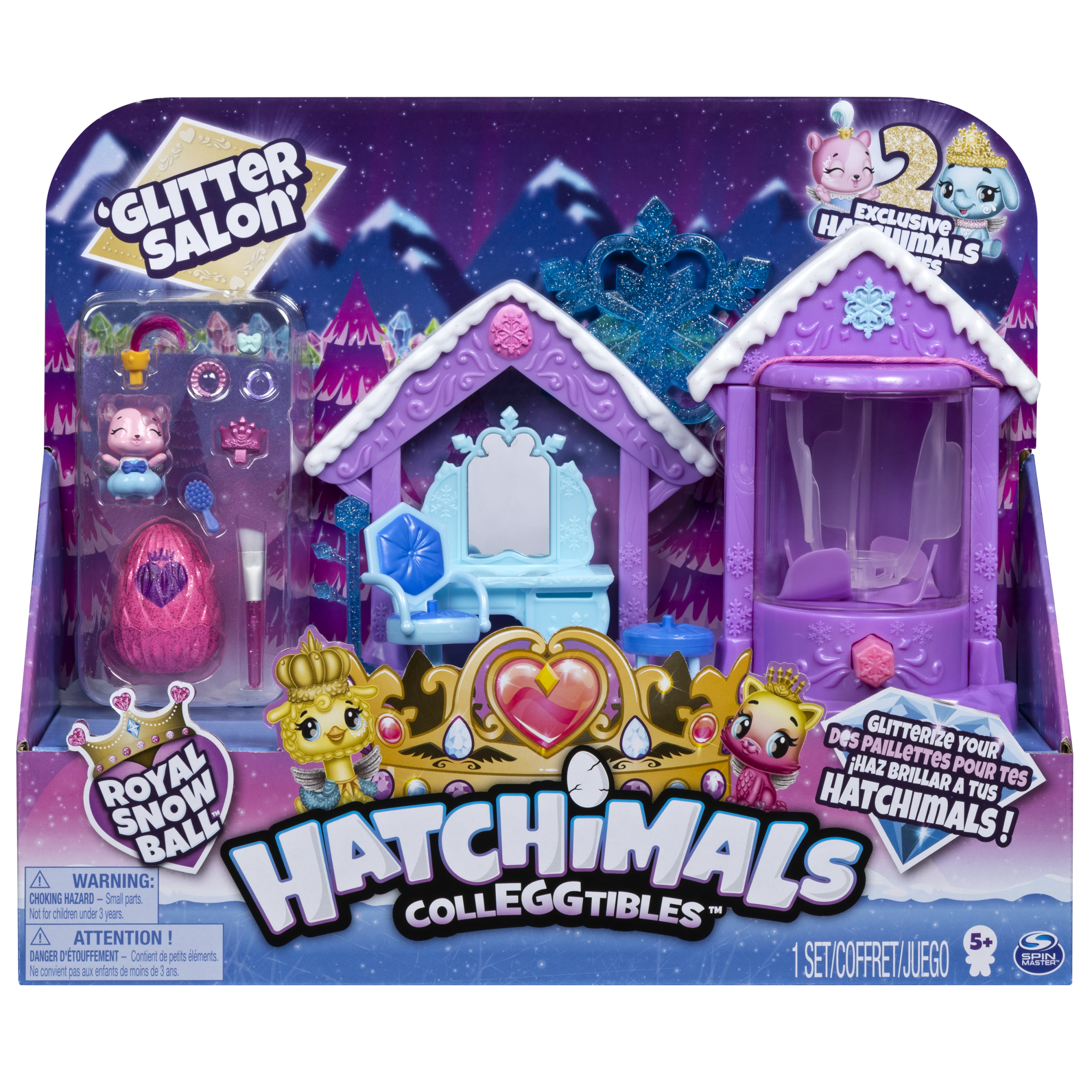 Hatchimals Colleggtibles Glitter Spa speelset met 2 exlusieve karakters