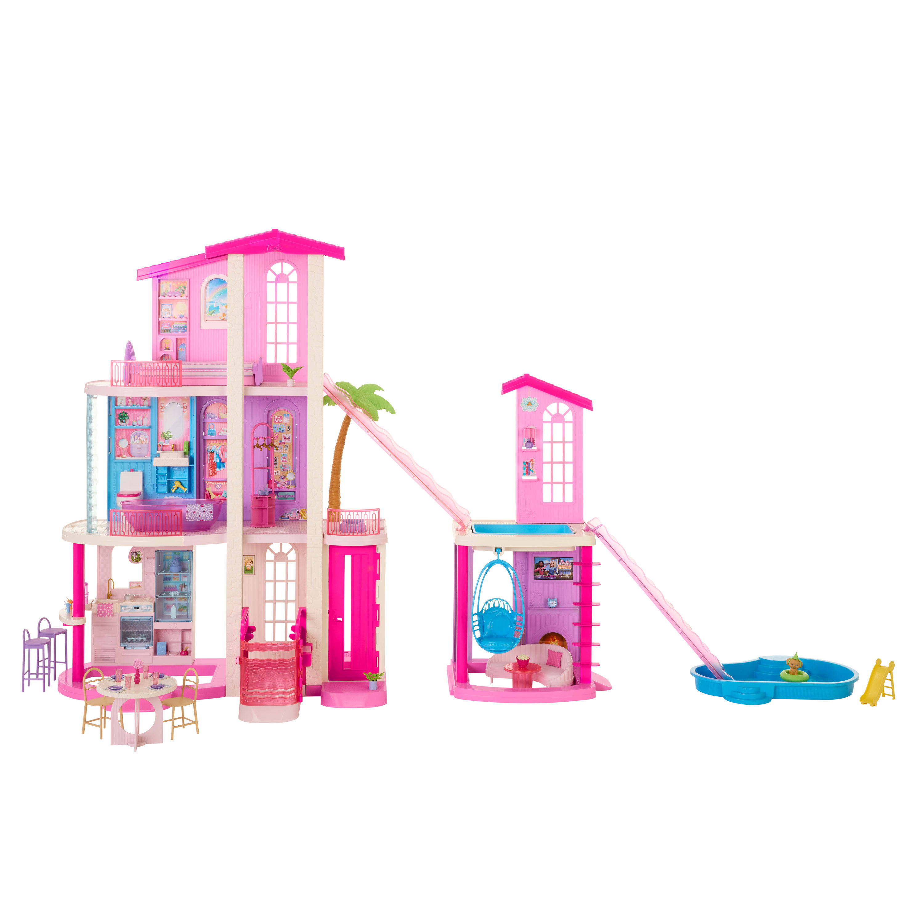 Barbie Dreamhouse, Droomhuis Poppenhuis met meubels, meer dan 65 onderdelen