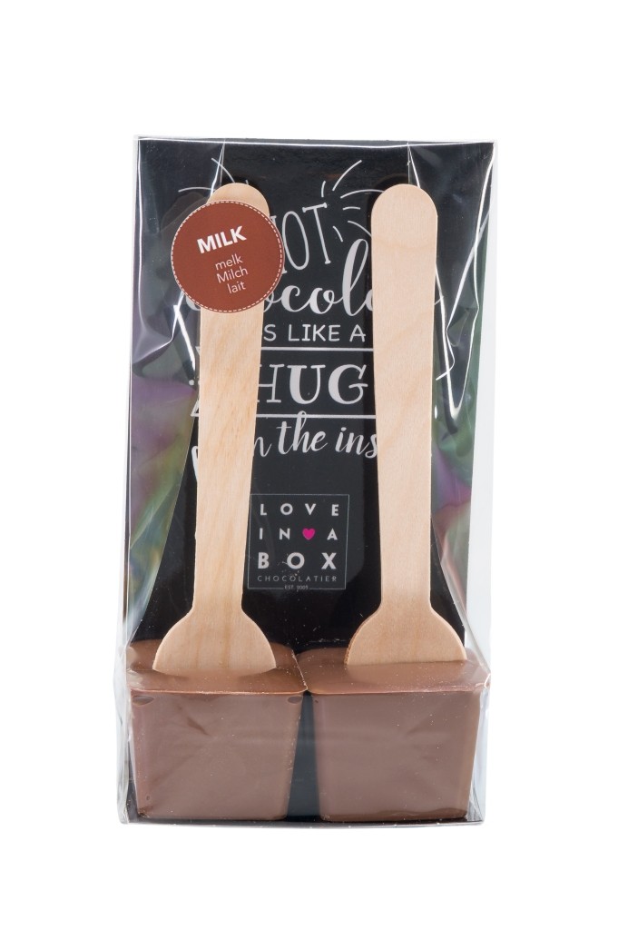 Love in a Box Chocoladelepels Melk 90g - 2x 45g
