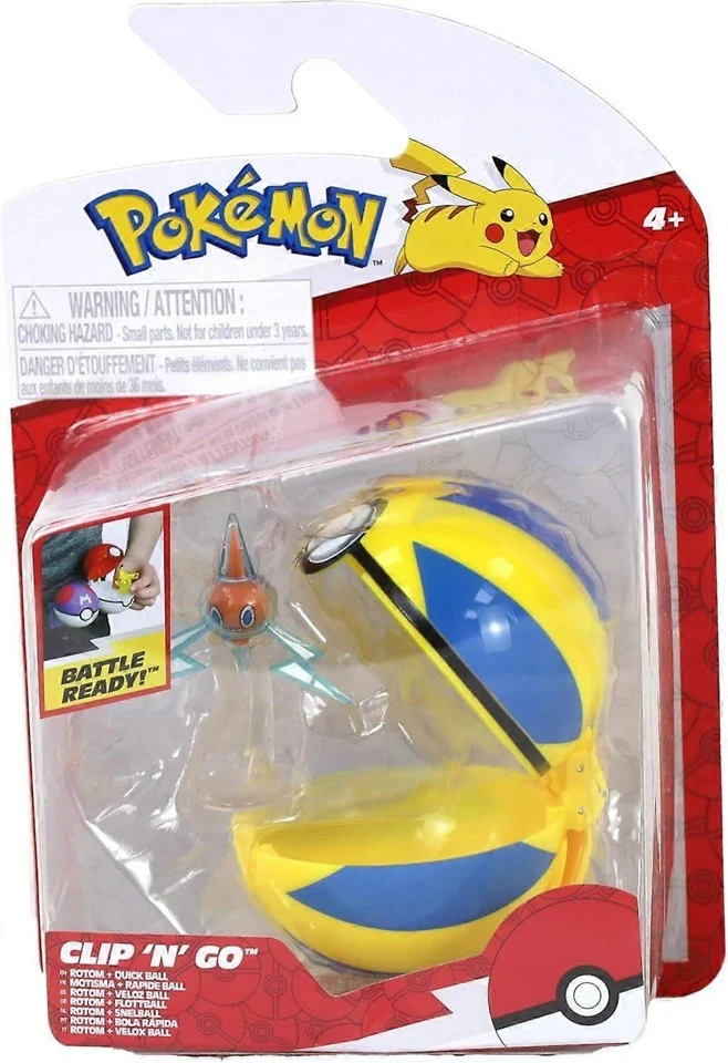 Pokemon - Clip'N Go - Rotom with Stand with Quick Ball