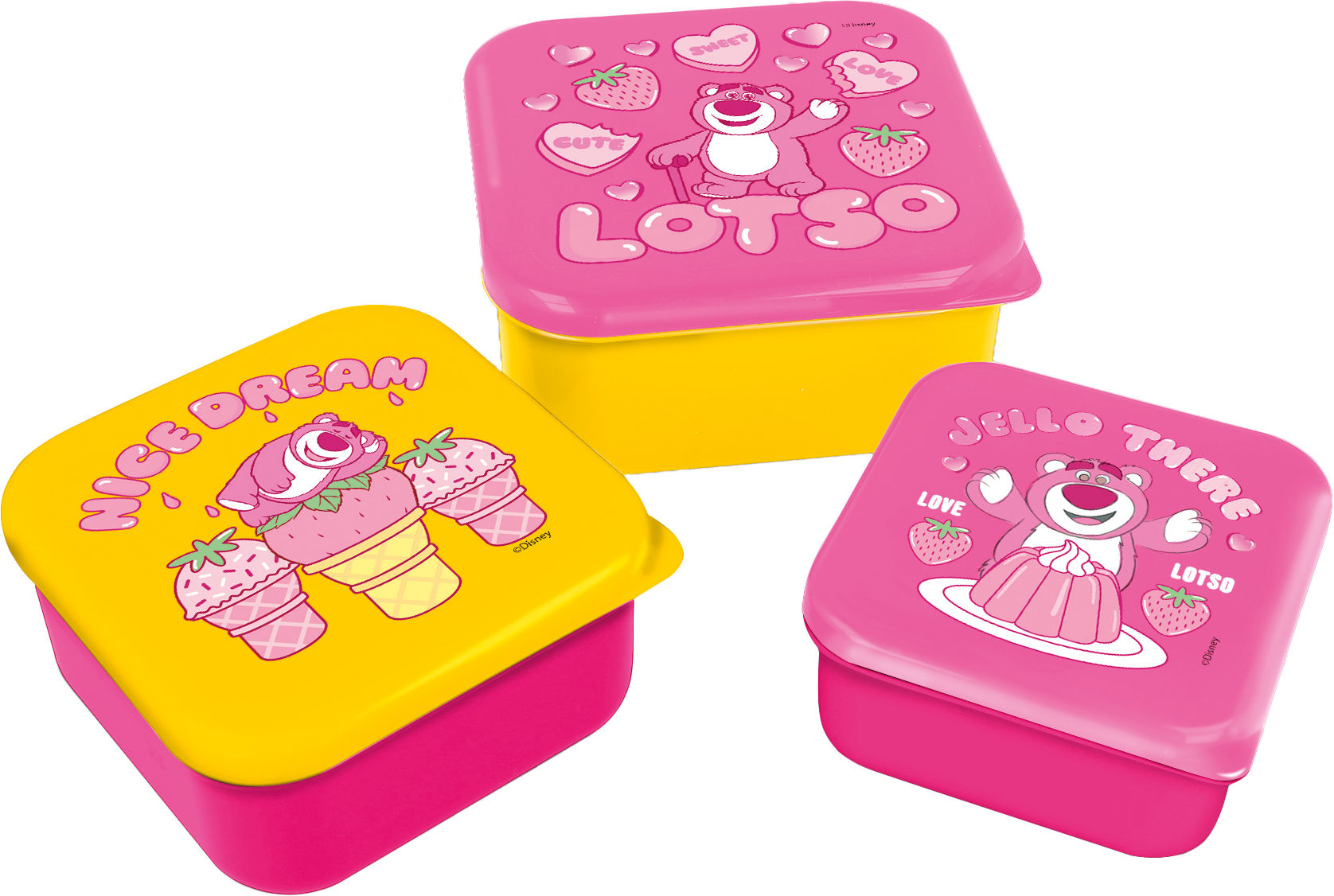 Toy Story Snackbox Set Lotso 3 stuks