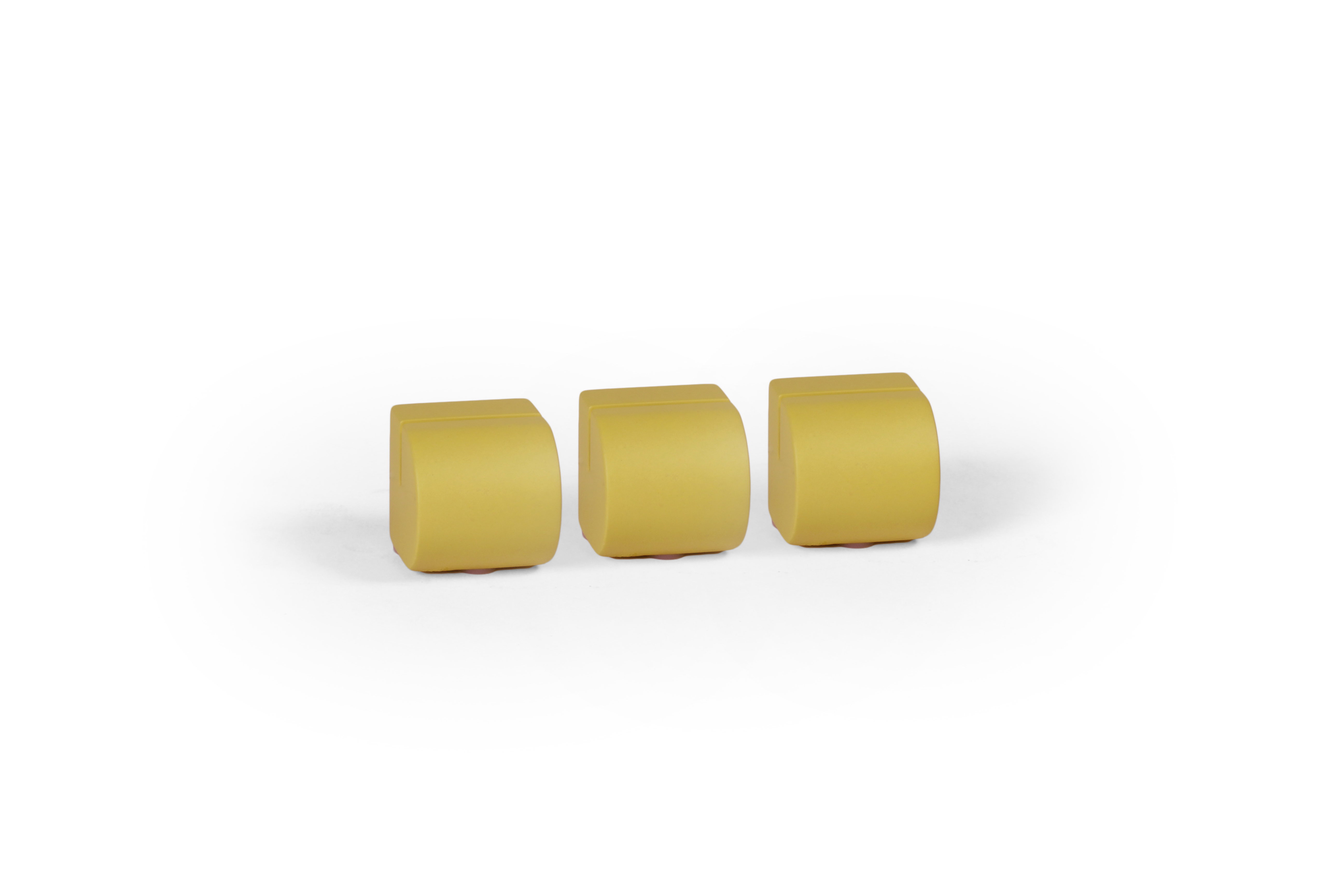Fifty Fotohouder 3 stuks 3x3.2x3 cm - Curry
