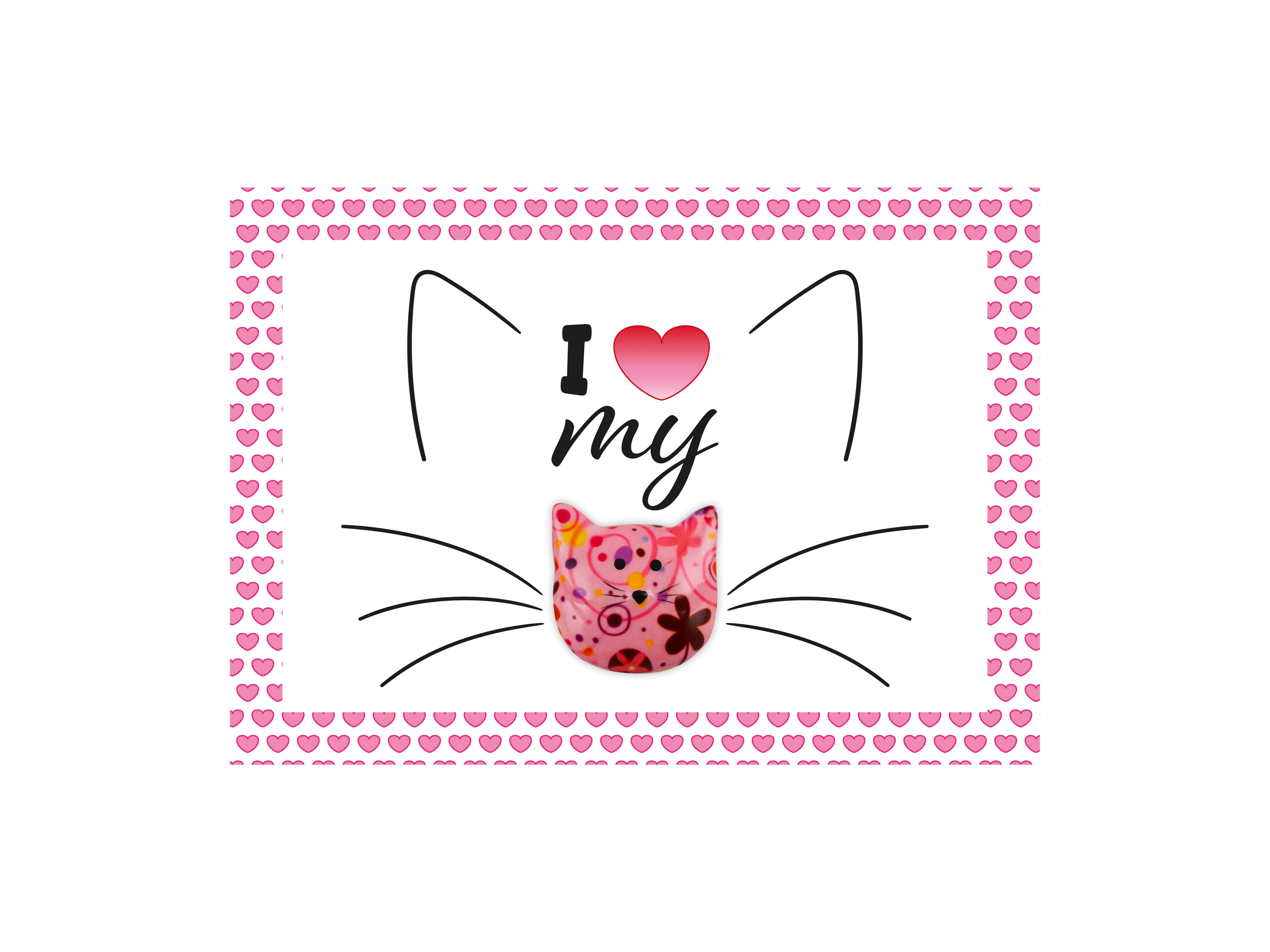 Pomme-Pidou Happy Pet Quote 21x14.8 cm I Love My Cat