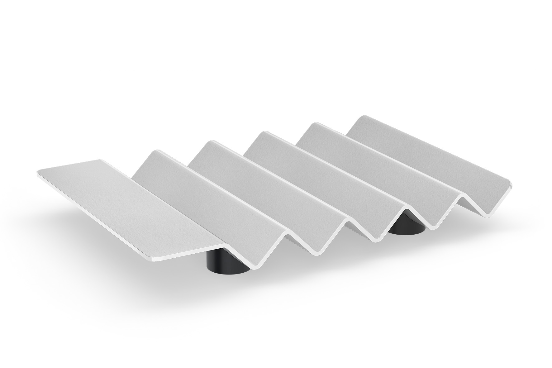 ZACK Zeephouder Opeta Gegolfd 9.5x14 cm - RVS - Mat