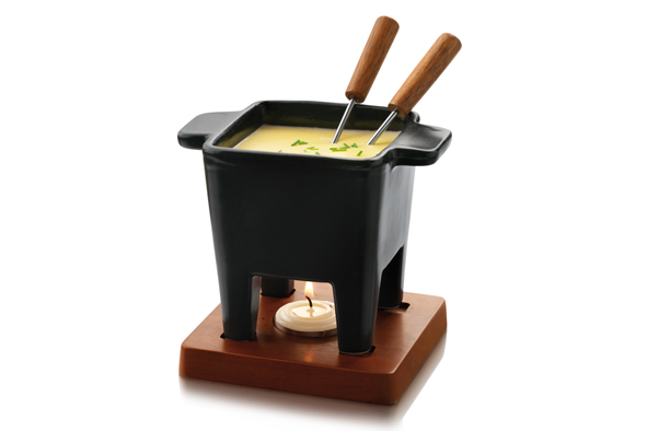 Boska Fondueset Tapas Nero 200 ml 13x13x13 cm - Zwart