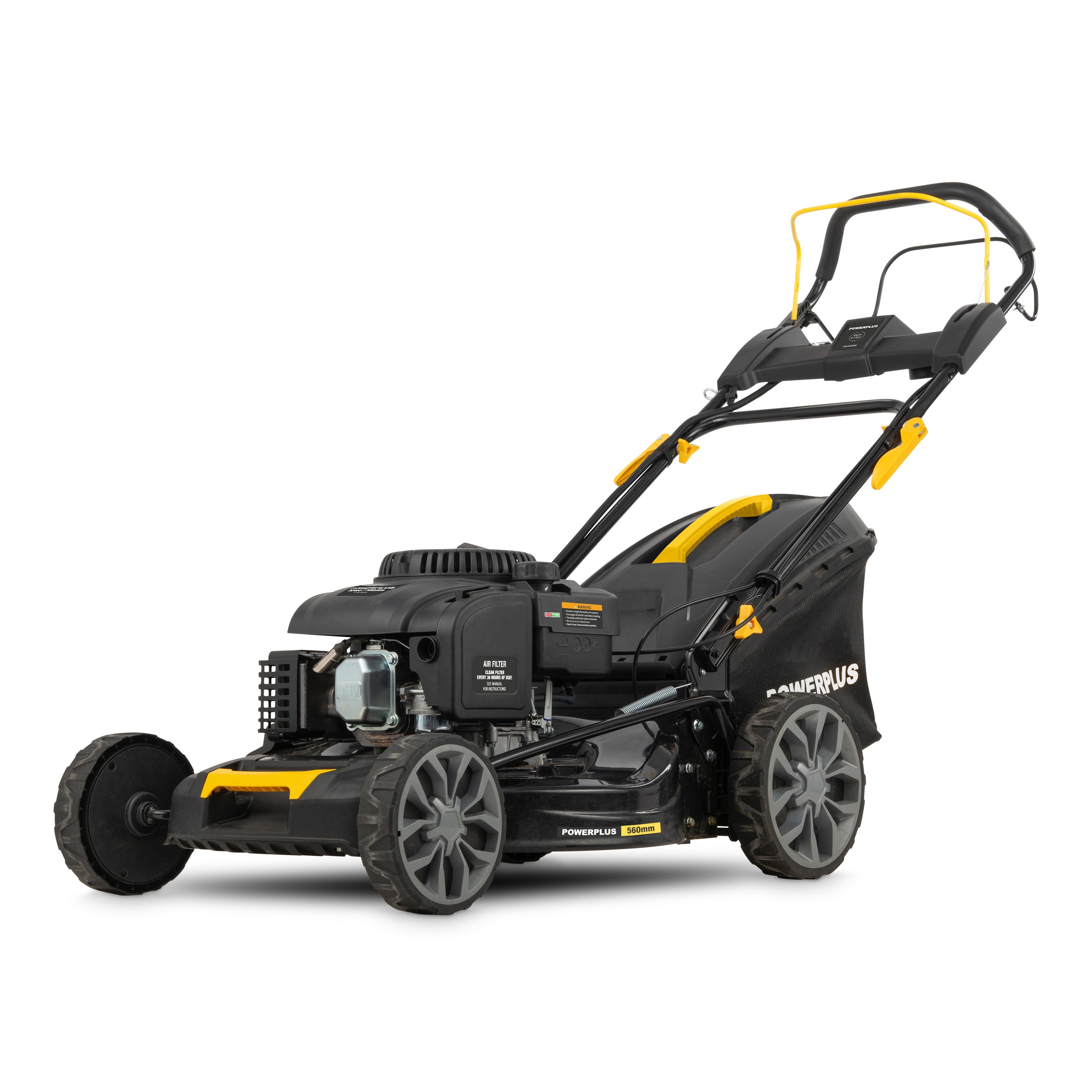 PowerPlus Zelftrekkende Grasmaaier met Elektrische Starter 56 cm Maaibreedte