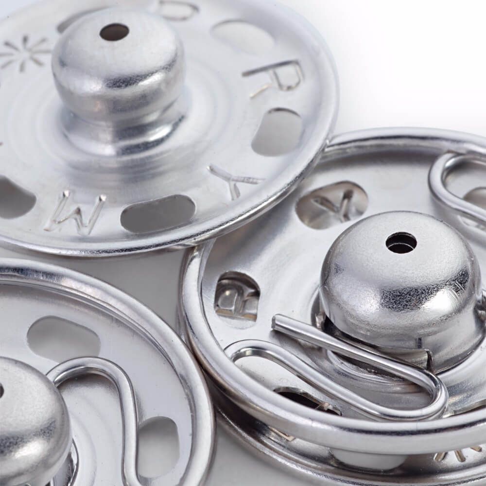 Prym Aannaaidrukknoop Messing 21 mm Zilver - 3 stuks