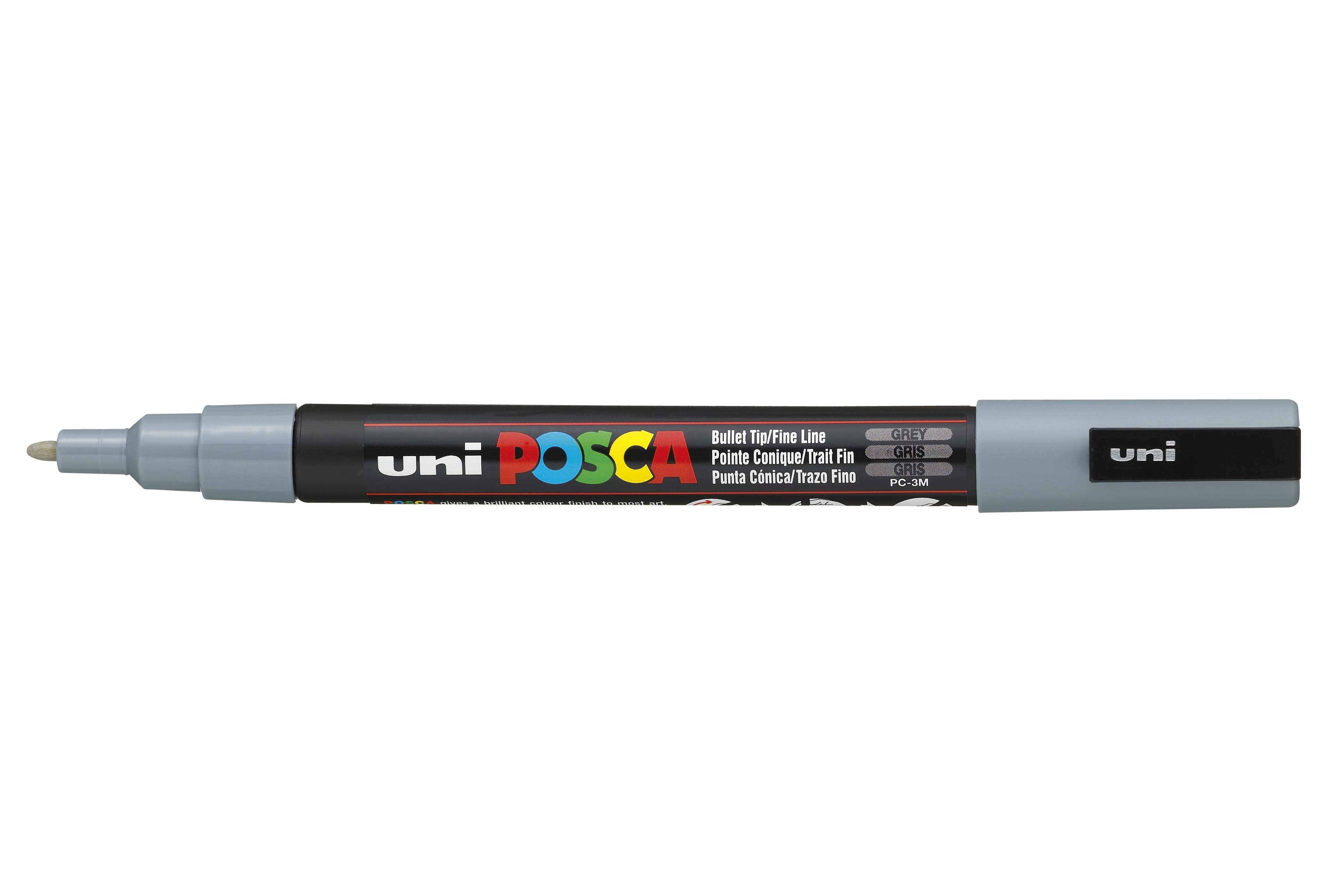 Posca Verfmarker PC-3M 0.9/1.3 mm Conische Punt - Grijs