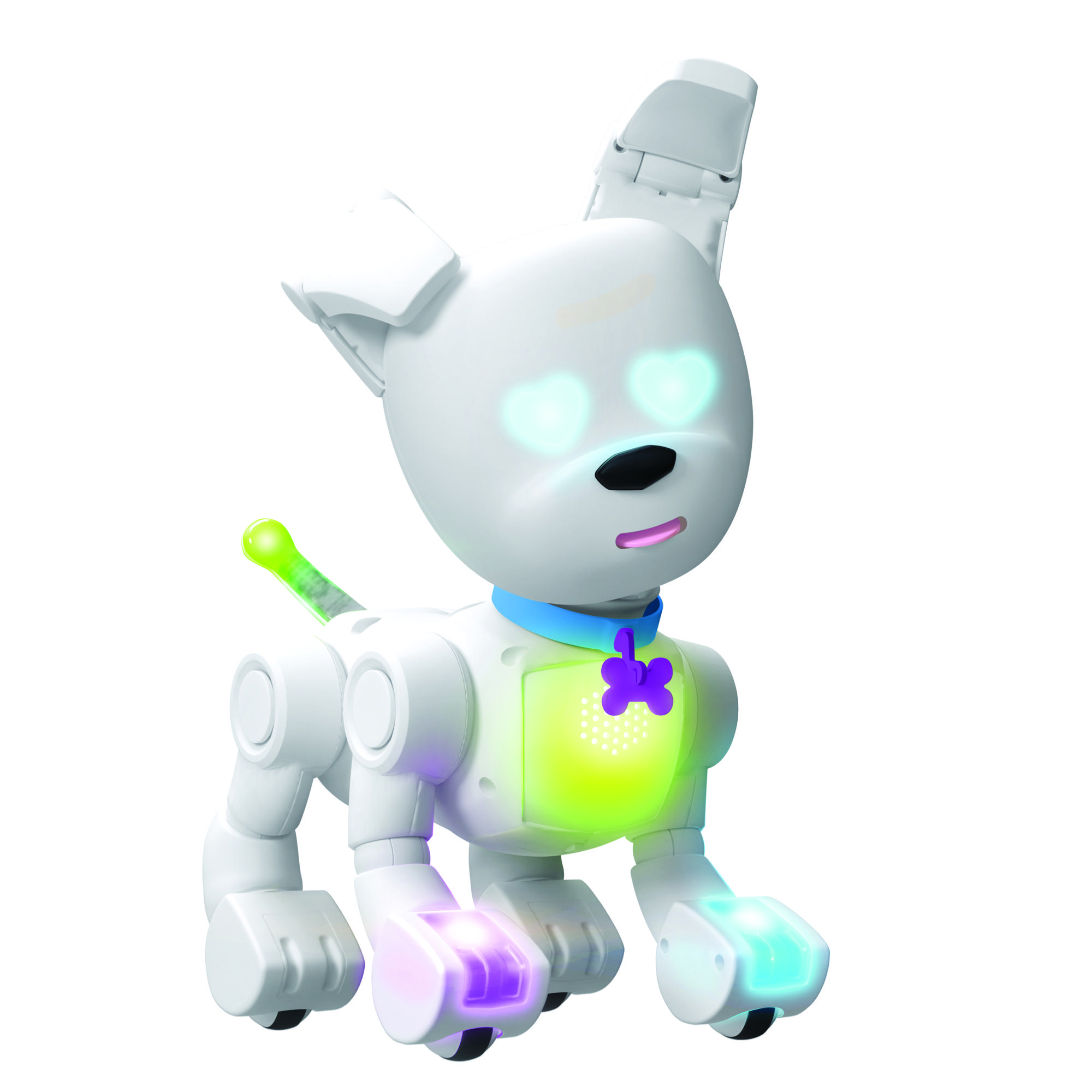 Dog-e Robothond, communiceert met geluiden en zijn staart