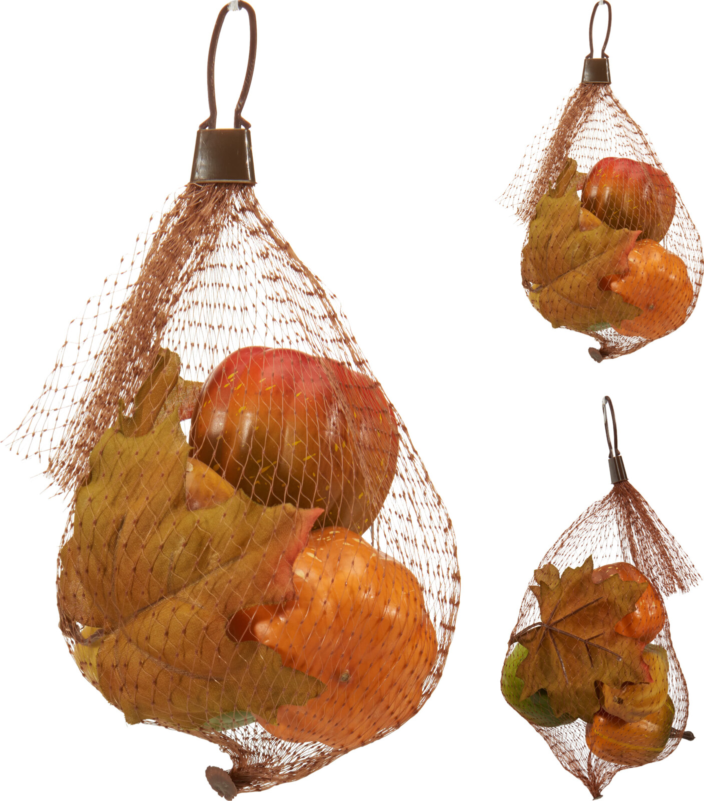 Pompoenen in Netje - assorti - prijs per set