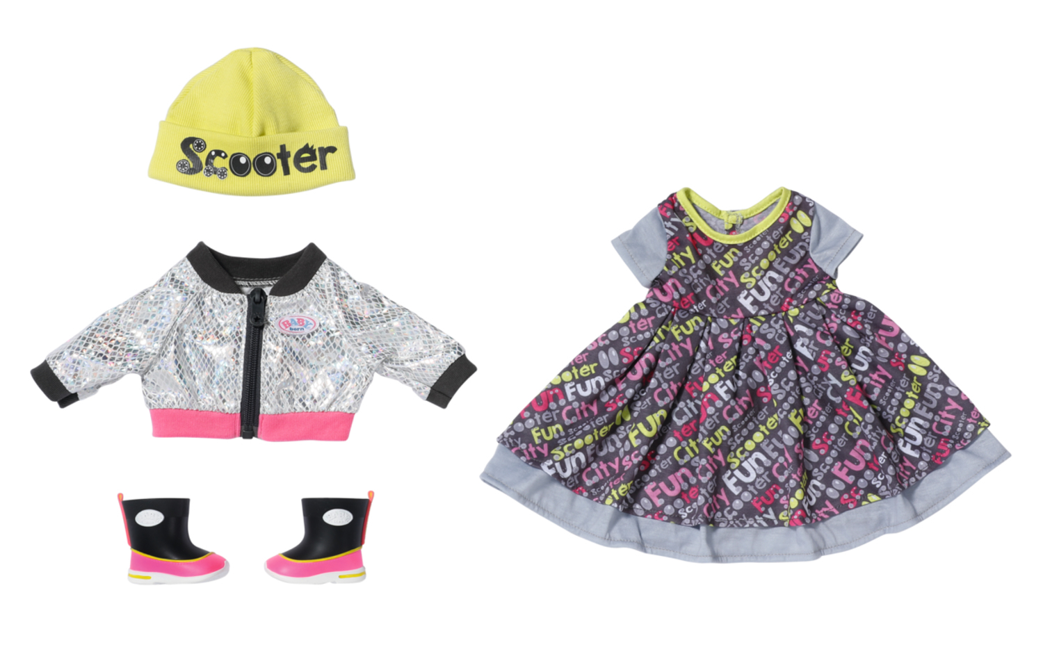 Baby Born City Deluxe Stijl outfit 43cm