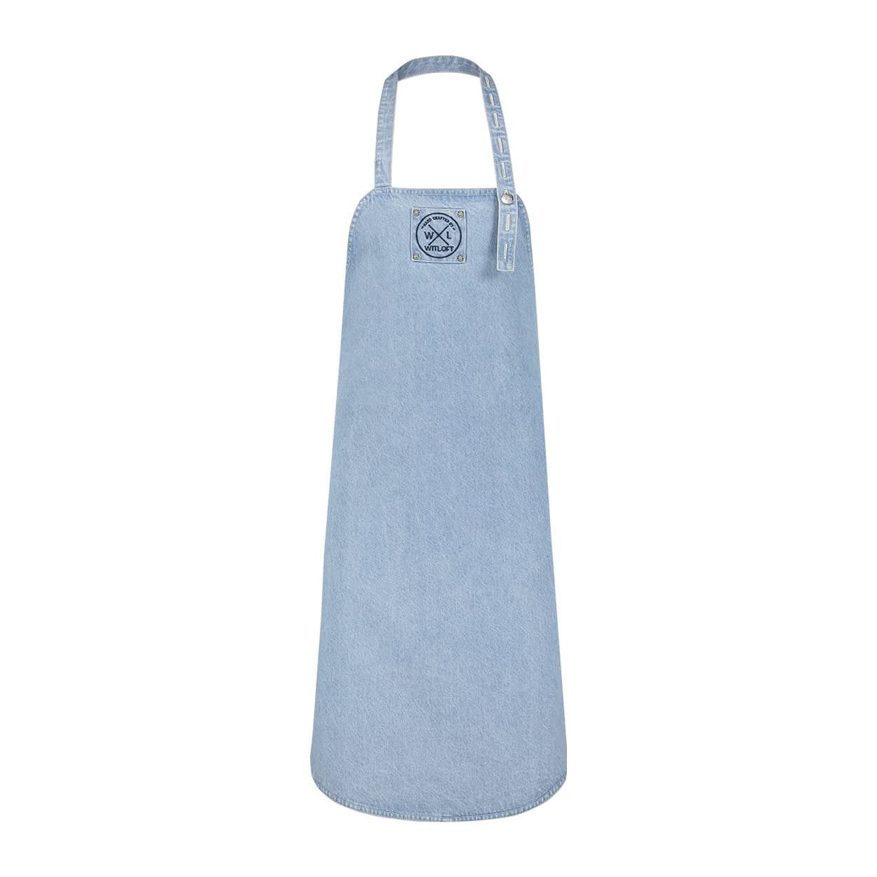 Witloft Keukenschort Light Denim 85x60 cm - Lang - Recycled Jeans