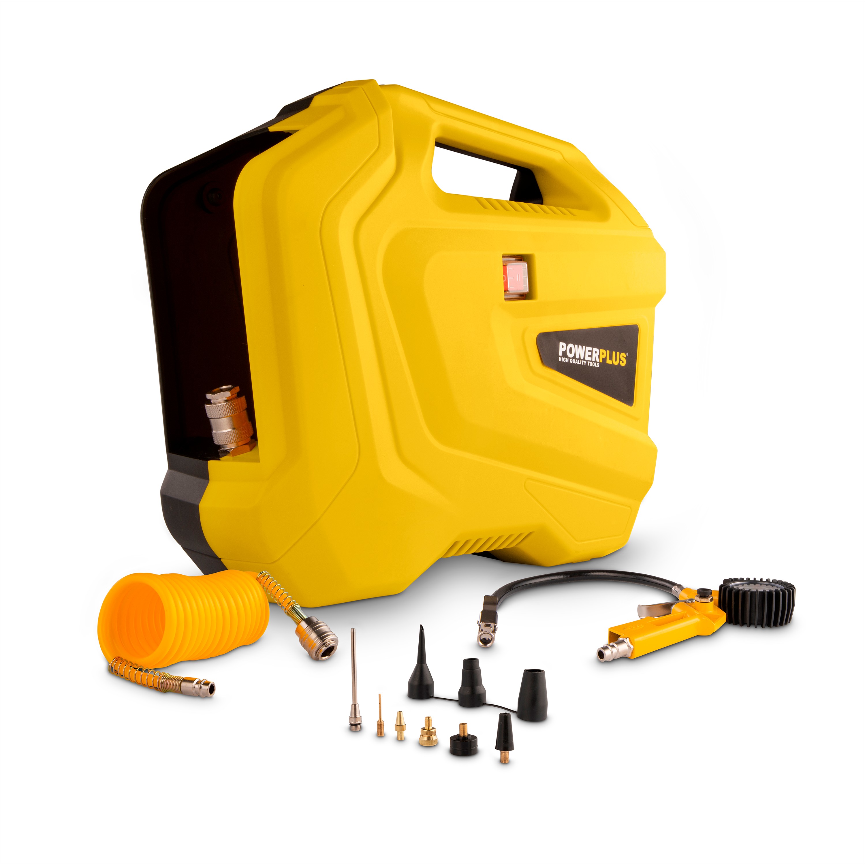 Powerplus Compressor 1100 W met 11 accessoires