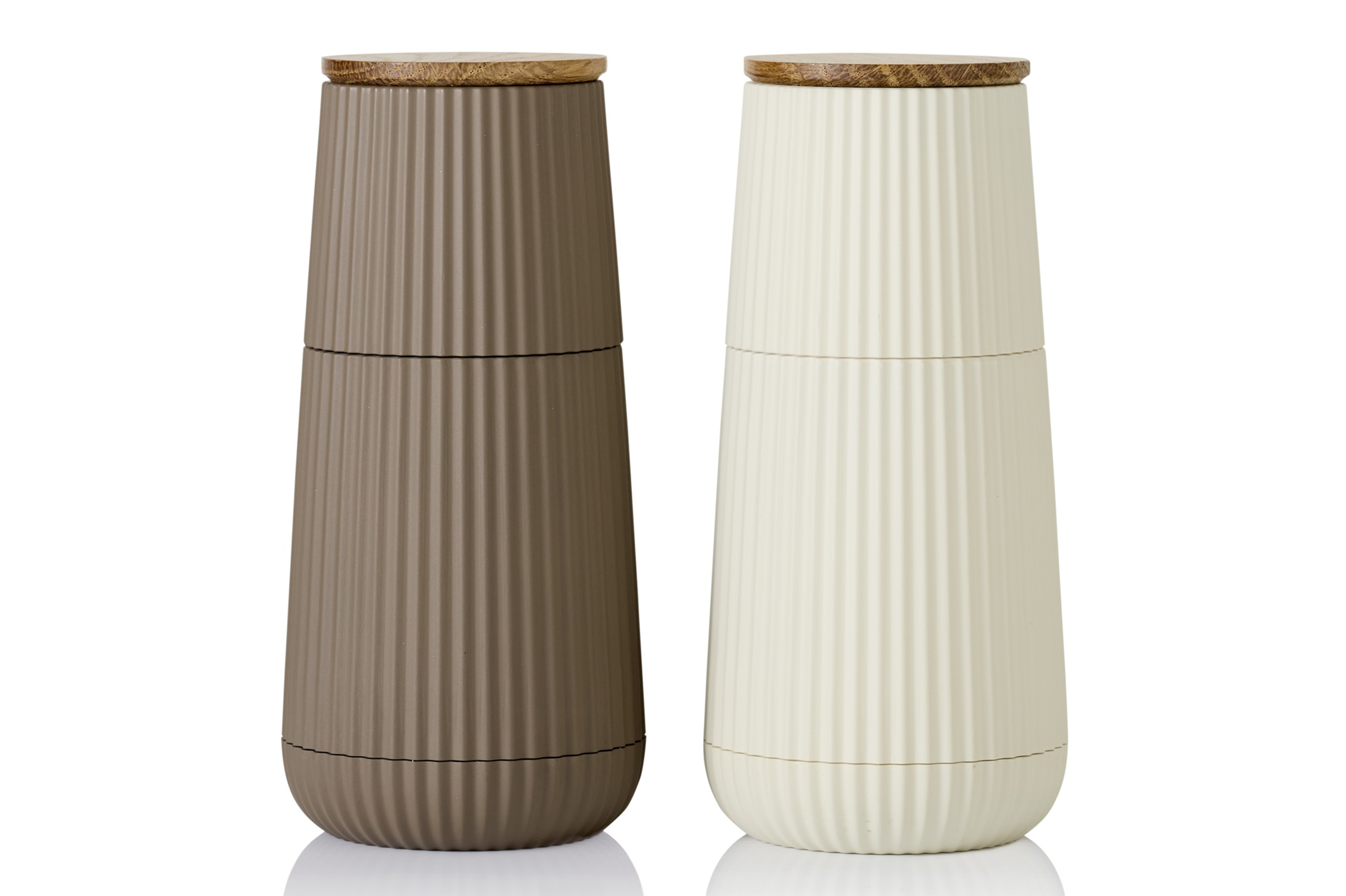 Adhoc Peper- en Zoutmolen Scape Set Beige/Bruin