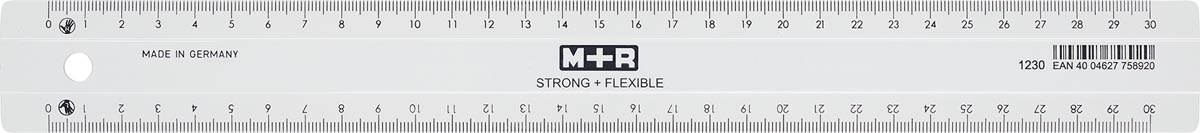 M+R Meetlat Flexibel 15 cm Links-Rechtshandig