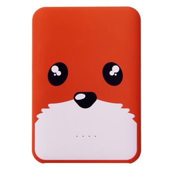 MOB Powerbank Vos Oranje - 5000 mAh 2 USB Poorten