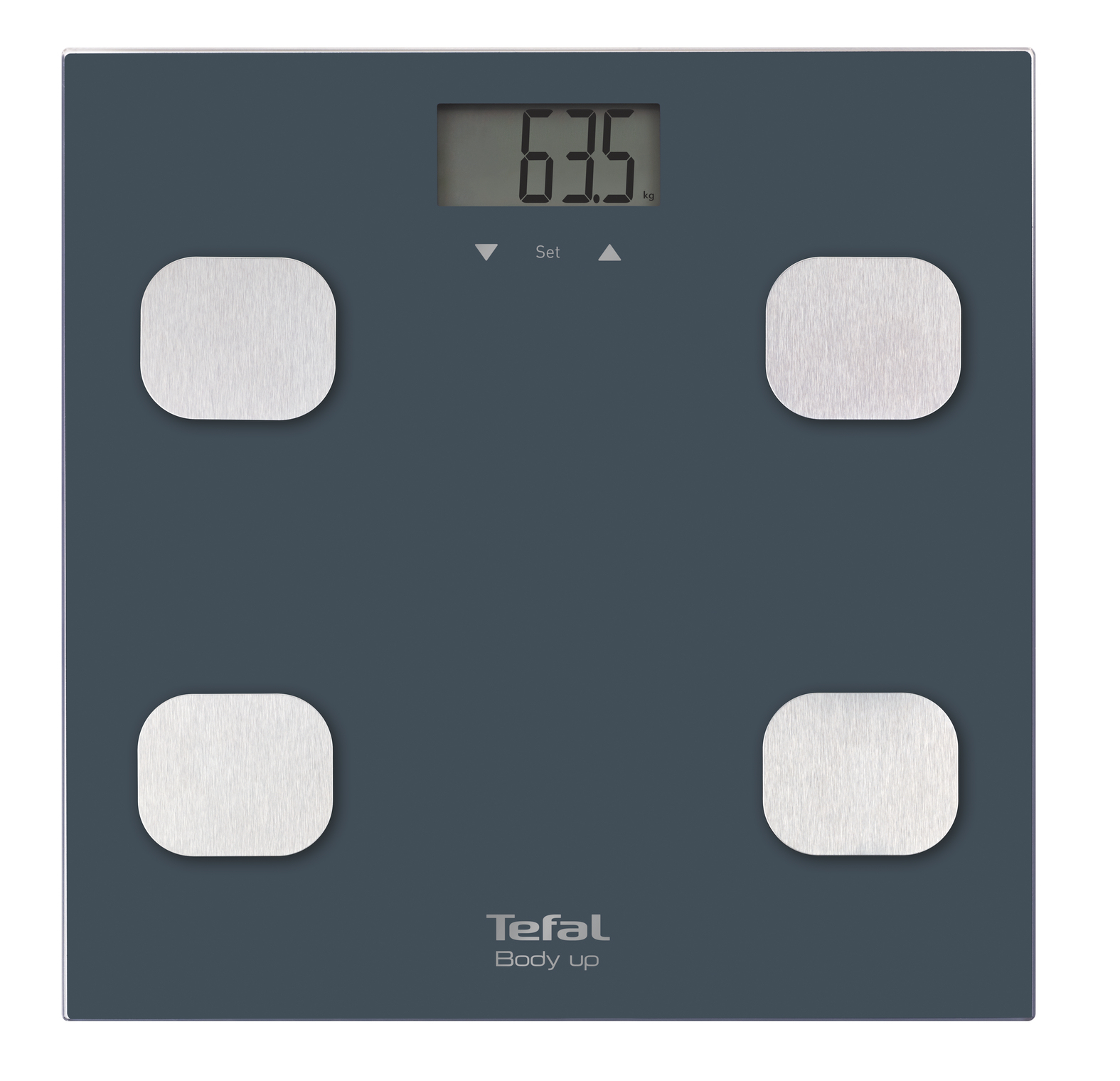 Tefal Personenweegschaal Body Up tot 150 kg - per 100 g - Blauw/Grijs