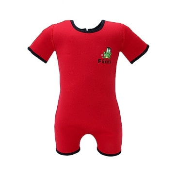 Freds Wetsuit houdt lichaamswarmte vast Zwempak all in one Red - Maat 92