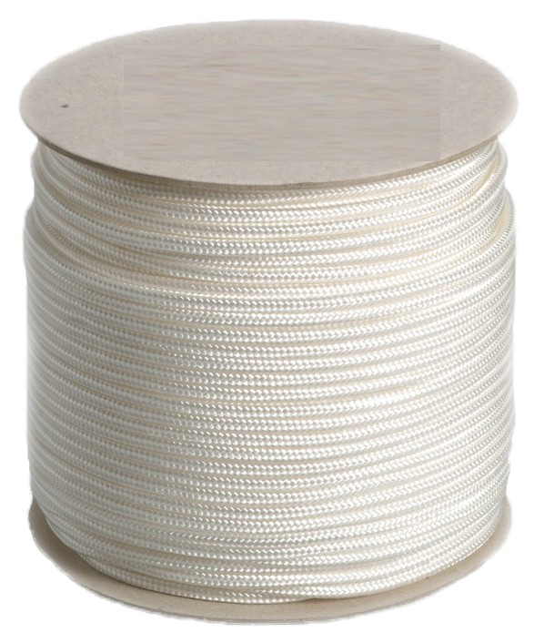 Ledent Gevlochten Nylon Touw 2 mm 100 m Wit