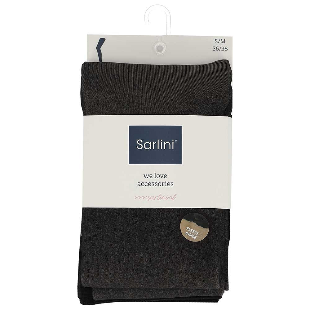 Sarlini Panty Dames Fleece Lined Black/Nude - small