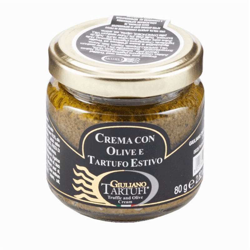 Giuliano Tartufi Specialiteit met Olijven en Zomertruffel 80g