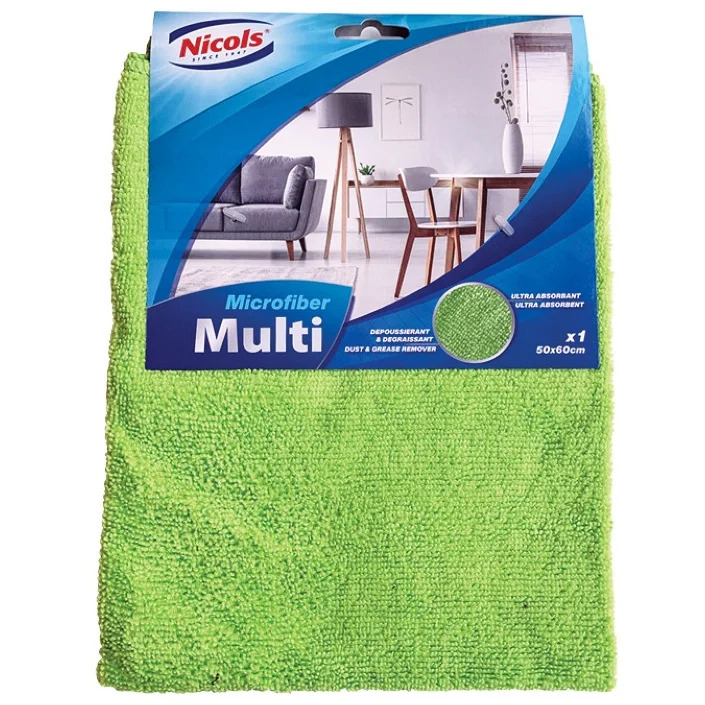 Nicols Dweil Microvezel - Multi 60x50 cm